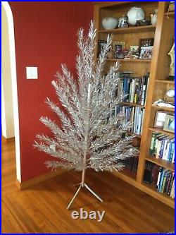 Vintage Evergleam Aluminum 6 FT, 55 Branch Christmas Tree