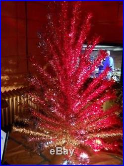 Vintage Evergleam Model 4606 Silver Aluminum Christmas Tree 6 FT 94 Branches