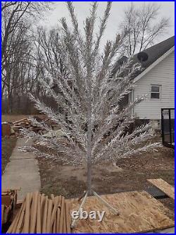 Vintage Evergleam Stainless Aluminum Christmas Tree 6 Foot Tall 55 Branch IOB