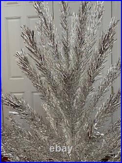 Vintage Evergleam Ultra Shiny 6' Silver Alum. Christmas Tree