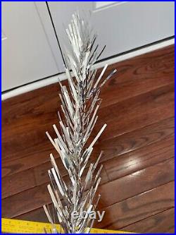 Vintage Evergleam Ultra Shiny 6' Silver Alum. Christmas Tree
