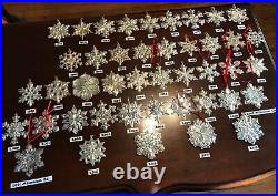 Vintage Gorham Sterling Silver Snowflake Ornament 1970 2018 Annual Christmas