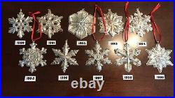 Vintage Gorham Sterling Silver Snowflake Ornament 1970 2018 Annual Christmas