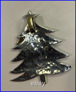 Vintage JEC Jeep Collins. 925 Fine Sterling Silver Holiday Christmas Tree RARE
