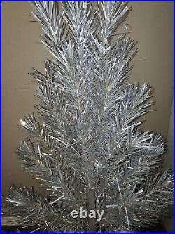 Vintage MID Century Evergleam 4' 58 Branch Deluxe Aluminum Christmas Tree