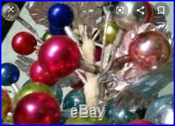 Vintage Mercury Ball/silver Leaf Christmas Tree