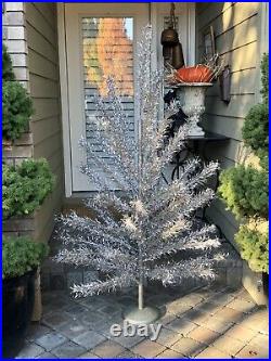 Vintage Mid-Century Aluminum Silver 6 Christmas Tree