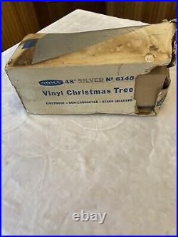 Vintage Noma Deluxe 4 foot Silver Aluminum Christmas Tree