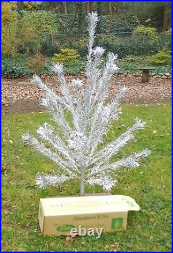 Vintage PECO Christmas Aluminum TINSEL Tree 4Ft Model C14 30 Branches IN BOX