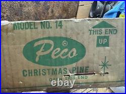 Vintage Peco #14 4' Aluminum Christmas Tree w Original Box & Stand / xmas decor