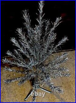 Vintage Peco #14 4' Aluminum Christmas Tree w Original Box & Stand / xmas decor