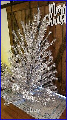 Vintage Peco 6' Ft Sparkling Aluminum Christmas Tree Model C27L Incomplete