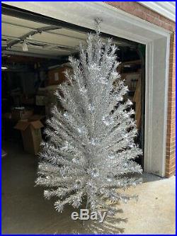 Vintage Peco Aluminum 6 8 151 Branches Silver Pom Pom Christmas Tree # 3724