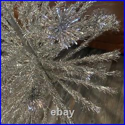 Vintage Peco Christmas Tree 7 Ft Aluminum Christmas Tree Sparkling Pom Pom