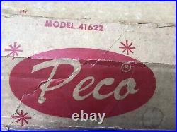 Vintage Peco Silver Stainless Metal Pom Pom Model 41622 6 ft. Christmas Tree
