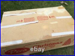 Vintage Pine Peco Deluxe Alum. Christmas Tree withoriginal box, 7.25 feet Pom Pom
