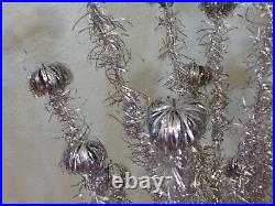 Vintage Pom Christmas Tree 50's Metal Aluminum 6 Ft 5Ft Mid Century HTF Lot of 2