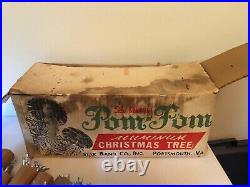 Vintage Pom Pom The Sparkler 4ft Aluminum Christmas Tree