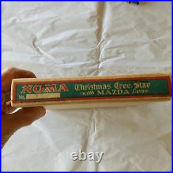 Vintage RARE 1920-30's NOMA A Merry Christmas 5-Bulb Tree Topper Star Light