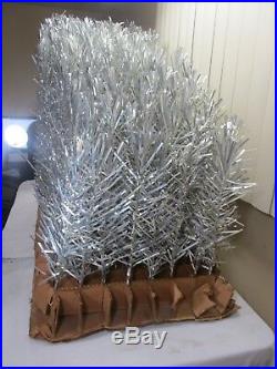 Vintage REGAL 7 1/2 Foot Silver Aluminum Christmas Tree Branches 150+ Piece Set