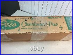 Vintage SILVER CHRISTMAS TREE Complete with Stand & Box 6' Feet DECO Brand