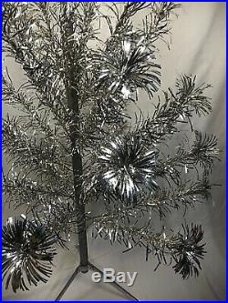 Vintage SILVER Christmas Tree 48 Mid Century Style