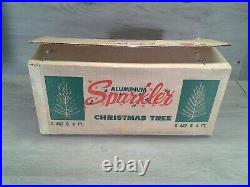 Vintage SPARKLER # S 452 S 4 ft. Aluminum Christmas Tree (Boxed)