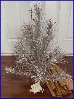 Vintage Shiny 2'+ Silver Christmas Tree