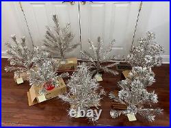 Vintage Shiny 2' Silver Christmas Tree