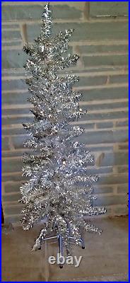 Vintage Silver 46 Christmas Tree WithStand