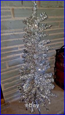 Vintage Silver 46 Christmas Tree WithStand