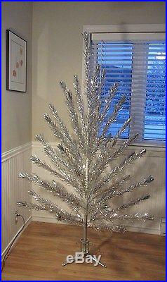 Vintage Silver Aluminum Christmas Tree 6' Ft 46 Branche Bellastra / Handy Things