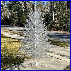 Vintage Silver Aluminum Christmas Tree 7FT COMPLETE 201 Branches and Stand