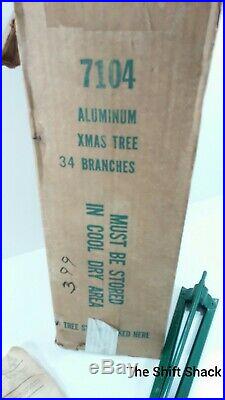 Vintage Silver Aluminum Christmas Tree Branches Stand