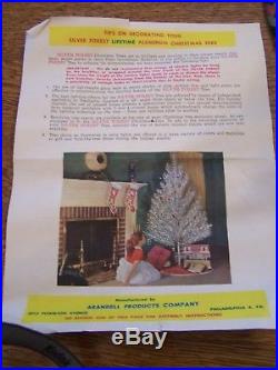 Vintage Silver Forest Lifetime Aluminum Christmas Tree From Arandell Products