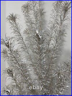 Vintage Silver Glow Aluminum 6 1/2' Christmas Tree PROM/6