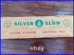 Vintage Silver Glow Aluminum 6 1/2' Christmas Tree PROM/6