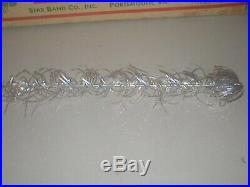 Vintage Sparkler Pom Pom 6 Ft Silver Aluminum Christmas Tree 91 Branches M-691
