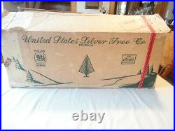 Vintage Sparkler Pom Pom Aluminum 7 Christmas Tree 118 Branches No Stand