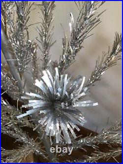 Vintage Sparkler Pom Pom Aluminum Christmas Tree 6 Ft 6' Star Band Box VIDEO