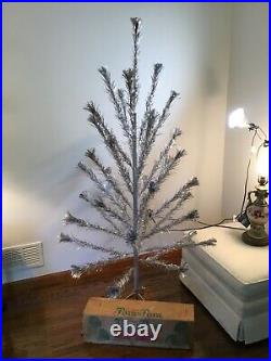 Vintage Sparkler Pom Pom Aluminum Christmas Tree 6 Ft 6' Star Band Box VIDEO