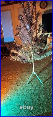 Vintage Splender Aluminum Tree Curled & Twisted Pom Pom Branches/ Color Wheel