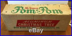 Vintage Star Band Co. M-325 Silver Pom Pom Aluminum Christmas Tree 3' Sparkler