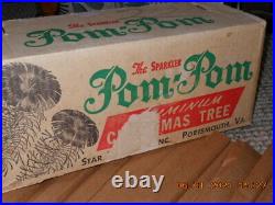 Vintage Star Band The Sparkler M-434 Pom Pom Aluminium 4 Christmas Tree Box