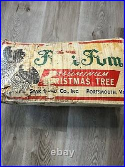 Vintage Star Brand Sparkler Pom Pom 4Ft Christmas Tree. Complete With 52 Branches