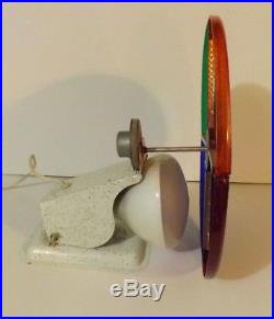 Vintage Taper 7' Silver Aluminum Christmas Tree Color Wheel Stand Original Box