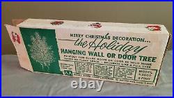 Vintage The Holiday 24 hanging aluminum Christmas tree with box FREE SHIPPING