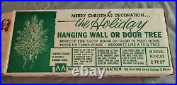 Vintage The Holiday 24 hanging aluminum Christmas tree with box FREE SHIPPING