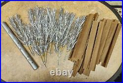Vintage The Holiday Aluminum Hanging Wall/Door Tree Silver Tinsel K2000 in Box