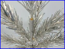 Vintage The Sparkler Aluminum 2 1/2 Ft. Silver Christmas Tree Star Band Co